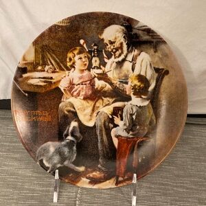 Knowles Norman Rockwell Ltd Edition “THE TOY MAKER” Plate